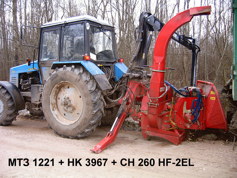 Измельчитель древесины Farmi 260 HF-2EL - от трактора с гидроподачей