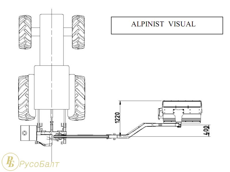 Косилка с манипулятором ALPINIST VISUAL